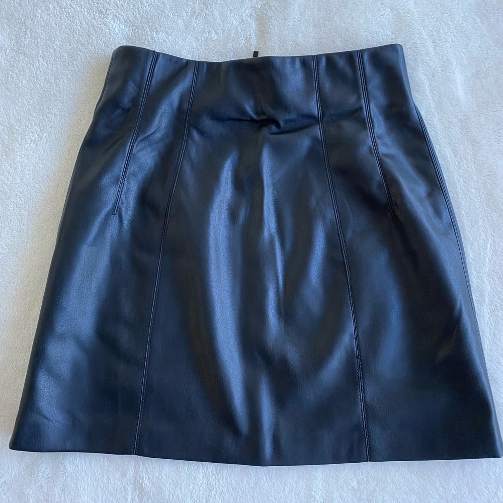 Zara faux leather skirt